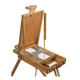 Plein Air Easel by Jullian - Easel, showing drawer slightly open
