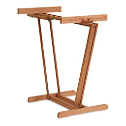 Mabef Lyre Convertible Easel - Shown folded into Horizontal easel
