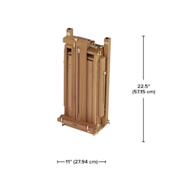 Blick Half French Easel by Jullian, dimensions chart of closed easel