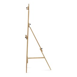 American Easel Lyre - Side view of easel showing back leg