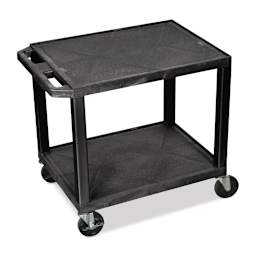 Tuffy Multi-Purpose Art Cart - 26", Black, 2 Shelf
