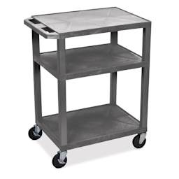 Tuffy Multi-Purpose Art Cart - 34", Gray, 3 Shelf