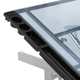 Studio Designs Vision Craft Station, close-up of the side tray