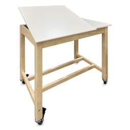 Hann - Split-Top Drafting Table - With Casters, 42" x 30"x 39"