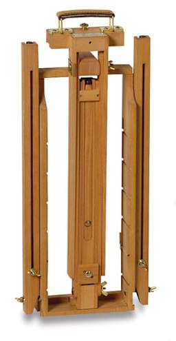 Jullian Rexy Watercolor Easel - Closeup of Easel folded for transport