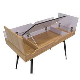 
Studio Designs Nook Desk - Top view showing all compartments opened
