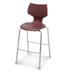 Smith System Flavors Chairs - right angled view of 28" high chair in Burgundy color