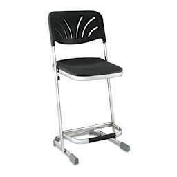 National Public Seating Elephant 22" Z-Stool with Backrest