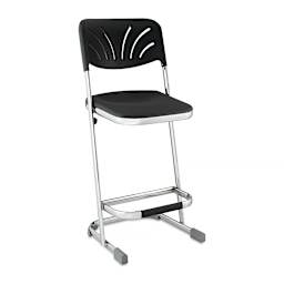 National Public Seating Elephant 24" Z-Stool with Backrest