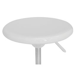 Studio Designs Studio Stool, close-up of the White seat