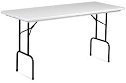 Folding Presenter Table - Angled view of 36" high Table