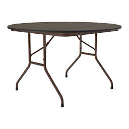 Correll Round Folding Tables - 48" - angled left