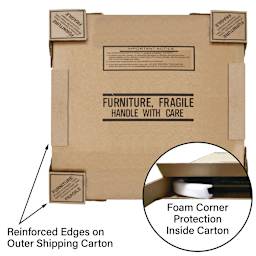 Correll Round Folding Tables - 48" - packaging features