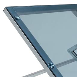 Studio Designs Futura LS Workcenter, close-up of the Blue glass