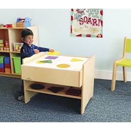 Whitney Brothers Children's Light Table, child next to table in classroom
