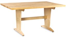 Diversified Spaces Planning Table - Angled view of table with Maple Laminate Top