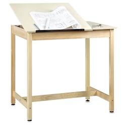 Diversified Spaces Drawing 39.75"H Table - 2 Piece Top, without Drawer