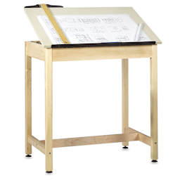 Diversified Spaces Drawing 36"H Table - 1 Piece Top, without Drawer - in use (materials not included)