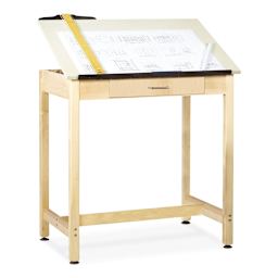 Diversified Spaces Drawing 36"H Table - 1 Piece Top, with Drawer