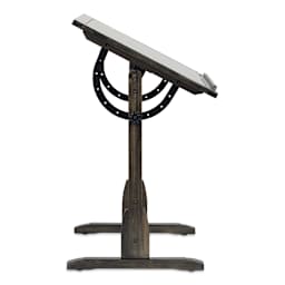 Studio Designs Vintage Drafting Table - Distressed Black, 36" x 24" (Side view)