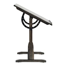 Studio Designs Vintage Drafting Table - Distressed Black, 42" x 30" (Side view)