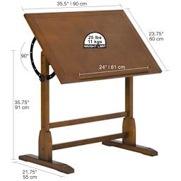 Studio Designs Vintage Table - 36" x 24" - dimensions