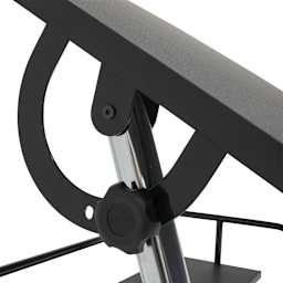 Studio Designs Zenith Drafting Table, close up of the tilting system