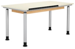 Diversified Spaces Adaptable Drawing Tables - Single-station table shown with top flat