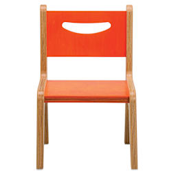 Whitney Brothers Plus Chairs-Front view with red seat and back