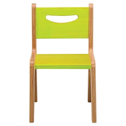 Whitney Brothers Plus Chairs-Front view with green seat and back