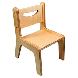 Whitney Brothers Plus Chairs- Left angled view with natural finish