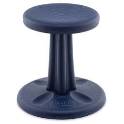 Kore Kids Wobble Stool - Front view of Dark Blue 14" Stool