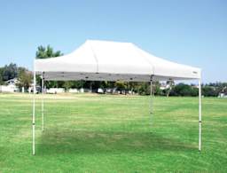 Caravan Classic Canopy - 10'x20' left angled view, in use outdoors