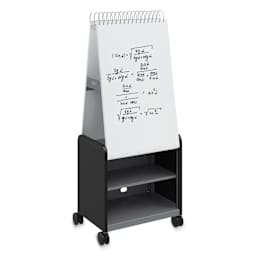 Smith Systems Cascade Spiral Noteboard Unit - Black, Shelves, No Doors