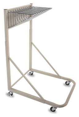 Vertical Files - Side view of empty Mobile Rack