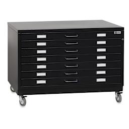 Bieffe BF Line Flat File - Black, 7-Drawer