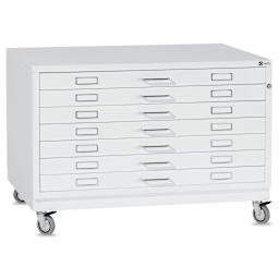 Bieffe BF Line Flat File - White, 7-Drawer