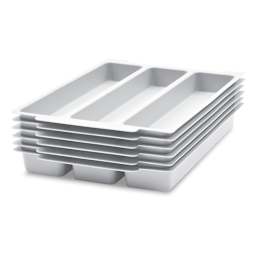 Gratnells Trays and Accessories - Tray Insert, 3 Compartments, Pkg of 6