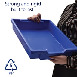 Gratnells Trays and Accessories - Shallow Trays F1, Royal Blue - strong, rigid, and built to last