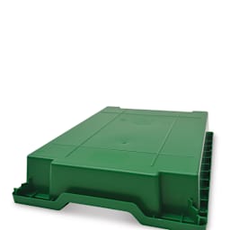 Gratnells Trays and Accessories - Shallow Trays F1, Grass Green - underside of tray