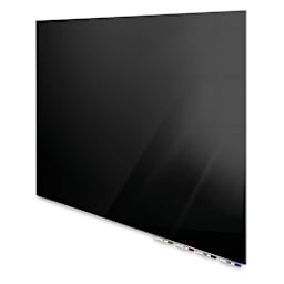 Ghent Aria Magnetic Glassboard - 4 ft x 8 ft, Black