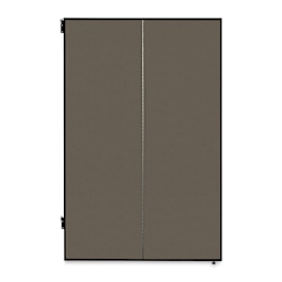 Screenflex Study Carrel - 2 Panel, Walnut