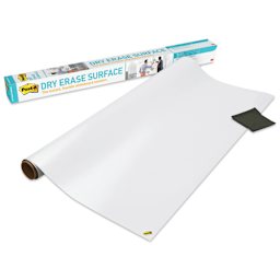 Post-it Super Sticky Dry Erase Surface Rolls - box beside dry erase roll