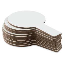 Flipside Single-Sided Dry Erase Answer Paddles - Stack of 12 paddles