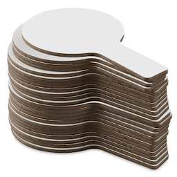 Flipside Single-Sided Dry Erase Answer Paddles - Stack of 24 paddles