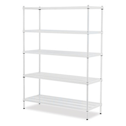 Design Ideas MeshWorks Shelving Units - White, 5-Tier