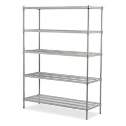 Design Ideas MeshWorks Shelving Units - Silver, 5-Tier