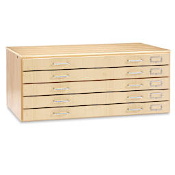Diversified Spaces Flat File System - 5-Drawer Unit, Maple (top and base not included)