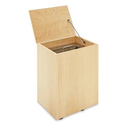 Diversified Spaces Mobile Clay Cart - Rolling Clay cart shown with lid open