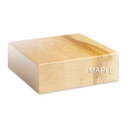 Diversified Spaces Mobile Storage Cabinet - Closeup of cross-section of Solid Maple top